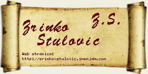 Zrinko Štulović vizit kartica